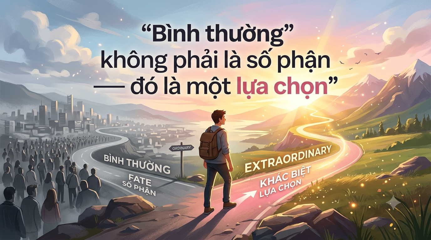 "Bình thường" không phải là số phận — đó là một lựa chọn
